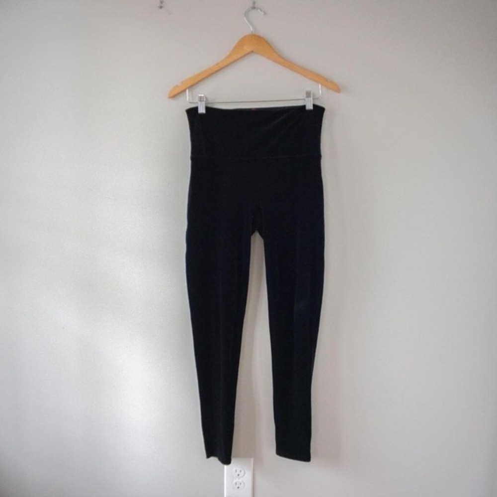 Spanx Black Velvet Leggings